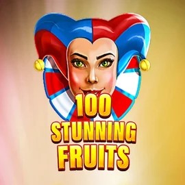 Slots logo of 100 Stunning Fruits from SYNOT Games at CrownPlay Casino