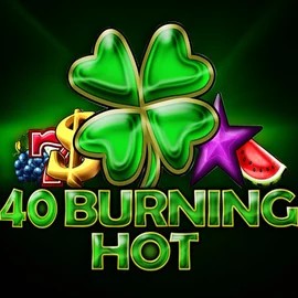 40 Burning Hot game by Amusnet Interactive – logo hosted on CrownPlay Casino