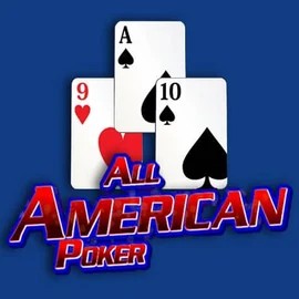 All American Poker slot logo by RTG (Reel Time Gaming) at CrownPlay Casino