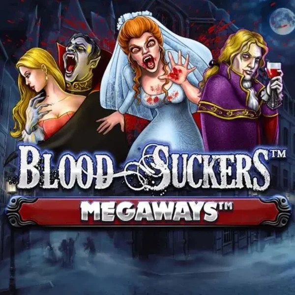 Blood Suckers Megaways online game logo by Red Tiger Gaming on crownplays.it.com