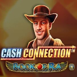 Cash Connection Book Of Ra slot logo by Novomatic at CrownPlay Casino