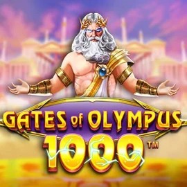 Gates of Olympus 1000 logo by Pragmatic Play at CrownPlay Casino