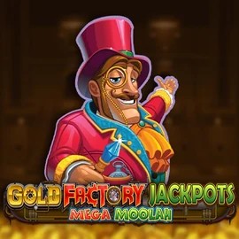 Play Gold Factory Jackpots Mega Moolah slot by Aurum Signature Studios on crownplays.it.com