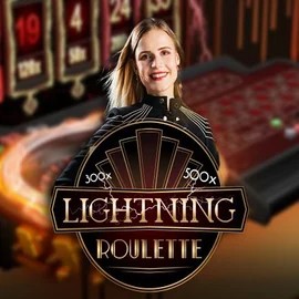 Lightning Roulette by Evolution, showcased at crownplays.it.com – game logo