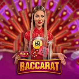 Mega Baccarat slot visual from Pragmatic Play available on crownplays.it.com