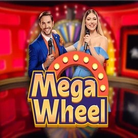 Mega Wheel slot logo by Pragmatic Play at CrownPlay Casino