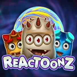 Reactoonz by Play'n GO, showcased at crownplays.it.com – game logo